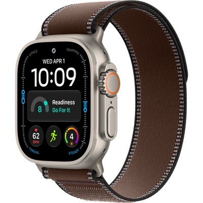 Умные часы Apple Watch Ultra 4 49mm GPS + Cellular Natural Titanium Case with Dark Umber Trail Loop SM/ML - фото 60913