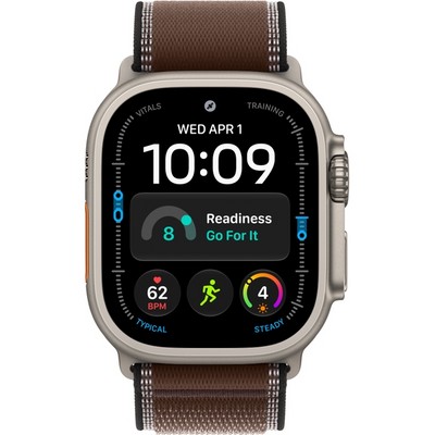 Умные часы Apple Watch Ultra 4 49mm GPS + Cellular Natural Titanium Case with Dark Umber Trail Loop SM/ML - фото 60914