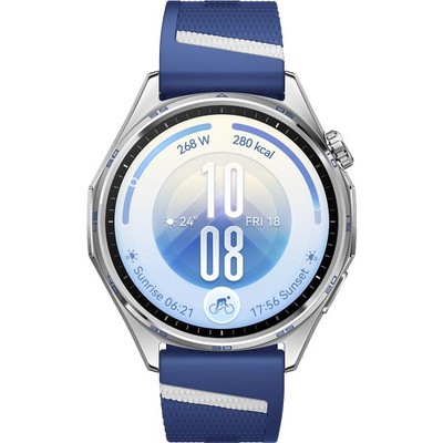 Умные часы Huawei Watch GT 7 46mm Blue EasyCross Fluoroelastomer Strap - фото 61156