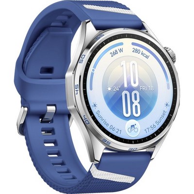 Умные часы Huawei Watch GT 7 46mm Blue EasyCross Fluoroelastomer Strap - фото 61157