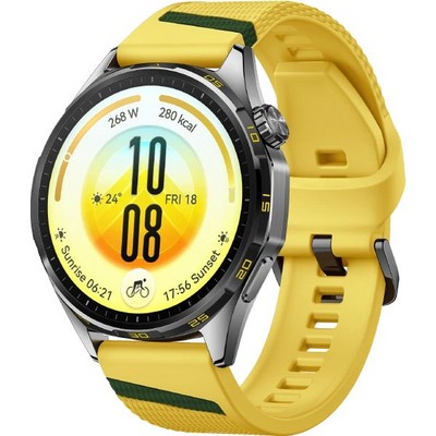Умные часы Huawei Watch GT 7 46mm Yellow EasyCross Fluoroelastomer Strap - фото 61133