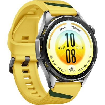 Умные часы Huawei Watch GT 7 46mm Yellow EasyCross Fluoroelastomer Strap - фото 61166