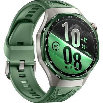 Умные часы Huawei Watch GT 7 Pro 46mm Green EasyCross Fluoroelastomer Strap - фото 61175