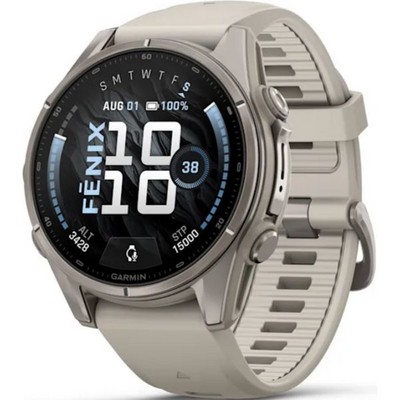 Умные часы Garmin Fenix 9 43mm Amoled Sapphire Titanium with Fog Gray Silicone Band (010-04761-01) - фото 61195