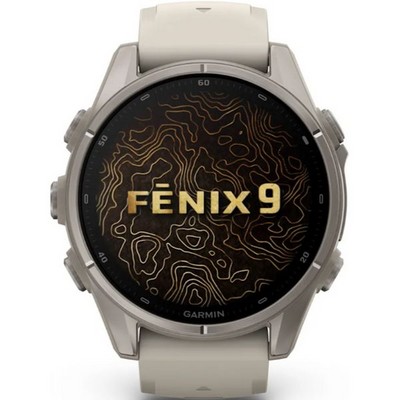 Умные часы Garmin Fenix 9 43mm Amoled Sapphire Titanium with Fog Gray Silicone Band (010-04761-01) - фото 61196
