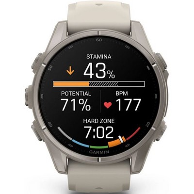 Умные часы Garmin Fenix 9 43mm Amoled Sapphire Titanium with Fog Gray Silicone Band (010-04761-01) - фото 61403