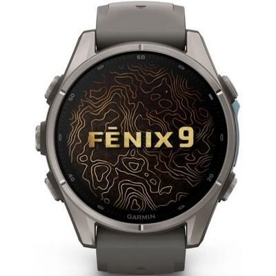 Умные часы Garmin Fenix 9 43mm Amoled Sapphire Titanium with Pebble Gray Silicone Band (010-04761-11) - фото 61198