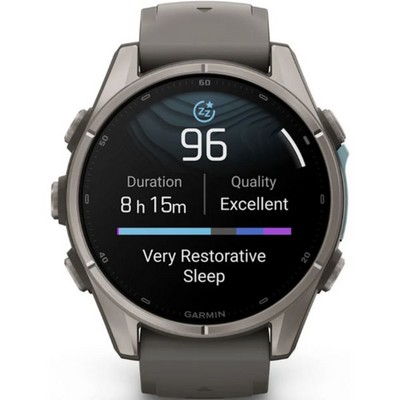 Умные часы Garmin Fenix 9 43mm Amoled Sapphire Titanium with Pebble Gray Silicone Band (010-04761-11) - фото 61201