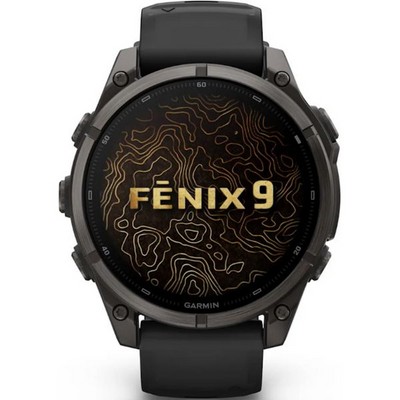 Умные часы Garmin Fenix 9 47mm Amoled Sapphire Carbon Gray DLC Titanium with Black Silicone Band (010-04762-11) - фото 61205