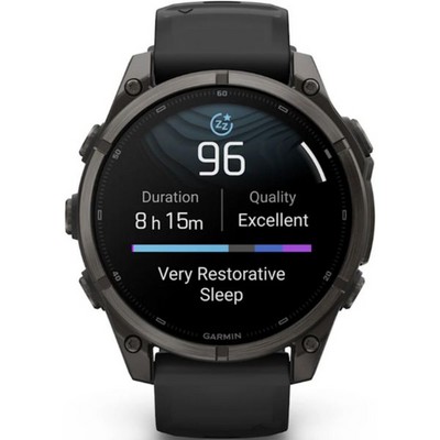 Умные часы Garmin Fenix 9 47mm Amoled Sapphire Carbon Gray DLC Titanium with Black Silicone Band (010-04762-11) - фото 61208