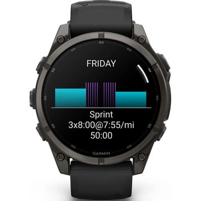 Умные часы Garmin Fenix 9 47mm Amoled Sapphire Carbon Gray DLC Titanium with Black Silicone Band (010-04762-11) - фото 61210