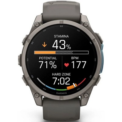 Умные часы Garmin Fenix 9 47mm Amoled Sapphire Titanium with Pebble Gray Silicone Band (010-04762-01) - фото 61214