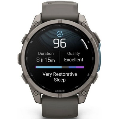 Умные часы Garmin Fenix 9 47mm Amoled Sapphire Titanium with Pebble Gray Silicone Band (010-04762-01) - фото 61215