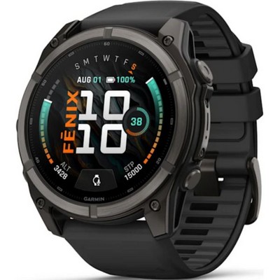 Умные часы Garmin Fenix 9 51mm Amoled Sapphire Carbon Gray DLC Titanium with Black Silicone Band (010-04763-11) - фото 61217