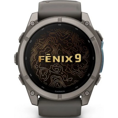 Умные часы Garmin Fenix 9 51mm Amoled Sapphire Titanium with Pebble Gray Silicone Band (010-04763-01) - фото 61225