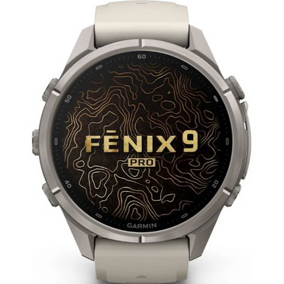 Умные часы Garmin Fenix 9 Pro 43mm Amoled Sapphire Titanium with Fog Gray/Dark Sandstone Silicone Band (010-04335-86) - фото 61246