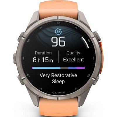 Умные часы Garmin Fenix 9 Pro 43mm Amoled Sapphire Titanium with Shell Pink/Autumn Orange Silicone Band (010-04335-06) - фото 61256