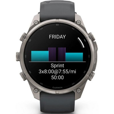 Умные часы Garmin Fenix 9 Pro 47mm Amoled Sapphire Titanium with Graphite/Black Silicone Band (010-04336-26) - фото 61279