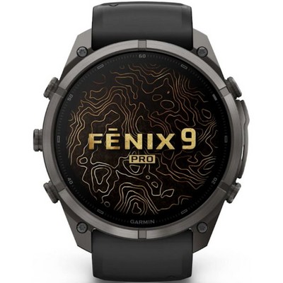 Умные часы Garmin Fenix 9 Pro 51mm Amoled Sapphire Carbon Gray DLC Titanium with Black/Pebble Gray Silicone (010-04337-16) - фото 61281
