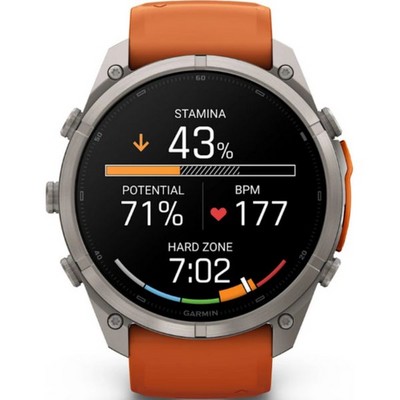 Умные часы Garmin Fenix 9 Pro 51mm Amoled Sapphire Titanium with Autumn Orange/Spark Orange Silicone Band (010-04337-06) - фото 61290