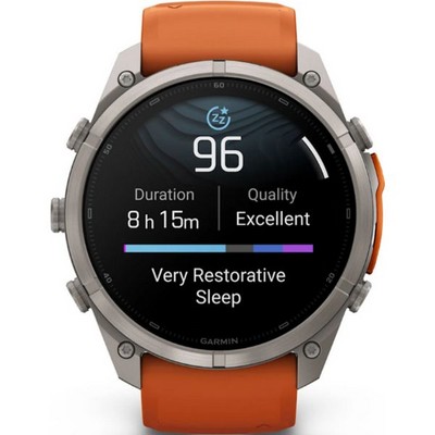 Умные часы Garmin Fenix 9 Pro 51mm Amoled Sapphire Titanium with Autumn Orange/Spark Orange Silicone Band (010-04337-06) - фото 61291