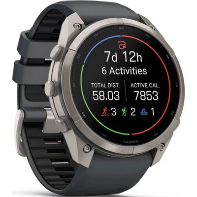 Умные часы Garmin Fenix 9 Pro 51mm Amoled Sapphire Titanium with Graphite/Black Silicone Band (010-04337-26) - фото 61296