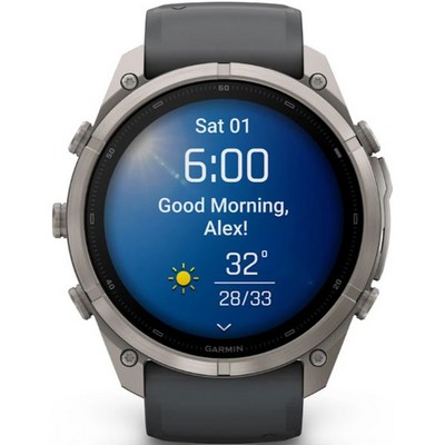 Умные часы Garmin Fenix 9 Pro 51mm Amoled Sapphire Titanium with Graphite/Black Silicone Band (010-04337-26) - фото 61299