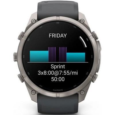 Умные часы Garmin Fenix 9 Pro 51mm Amoled Sapphire Titanium with Graphite/Black Silicone Band (010-04337-26) - фото 61300