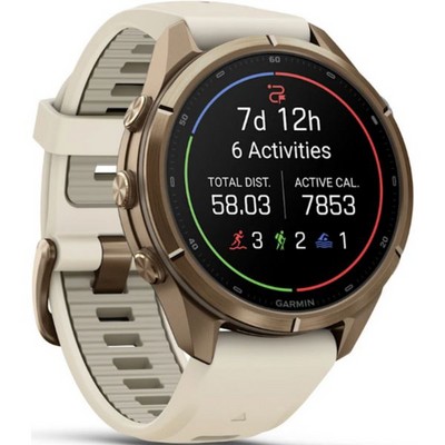 Умные часы Garmin Fenix 9 Pro inReach 43mm Amoled Sapphire Autumn Gold Titanium with Cream/French Gray Silicone Band (010-04335 - фото 61311