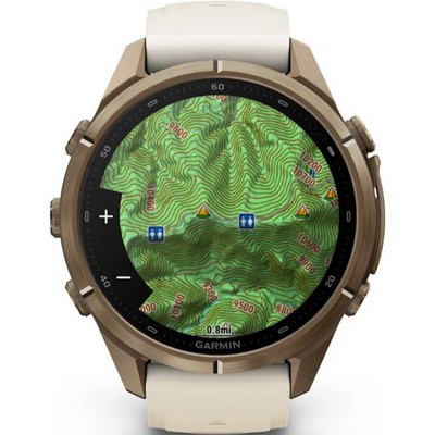 Умные часы Garmin Fenix 9 Pro inReach 43mm Amoled Sapphire Autumn Gold Titanium with Cream/French Gray Silicone Band (010-04335 - фото 61312