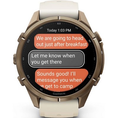Умные часы Garmin Fenix 9 Pro inReach 43mm Amoled Sapphire Autumn Gold Titanium with Cream/French Gray Silicone Band (010-04335 - фото 61313