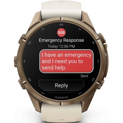 Умные часы Garmin Fenix 9 Pro inReach 43mm Amoled Sapphire Autumn Gold Titanium with Cream/French Gray Silicone Band (010-04335 - фото 61314