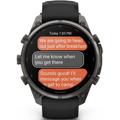 Умные часы Garmin Fenix 9 Pro inReach 47mm Amoled Sapphire Carbon Gray DLC Titanium with Black/Pebble Gray Silicone Band (010-0 - фото 61341
