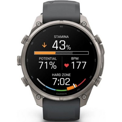 Умные часы Garmin Fenix 9 Pro inReach 47mm Amoled Sapphire Titanium with Graphite/Black Silicone Band (010-04336-21) - фото 61353