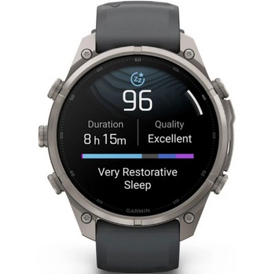 Умные часы Garmin Fenix 9 Pro inReach 47mm Amoled Sapphire Titanium with Graphite/Black Silicone Band (010-04336-21) - фото 61354