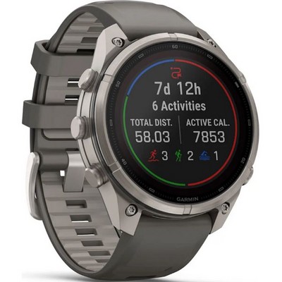 Умные часы Garmin Fenix 9 Pro inReach 47mm Solar Sapphire Titanium with Pebble Gray/Silver Gray Silicone Band (010-04338-01) - фото 61366
