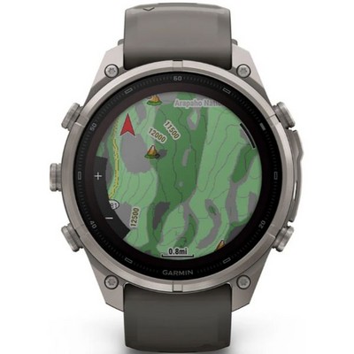 Умные часы Garmin Fenix 9 Pro inReach 47mm Solar Sapphire Titanium with Pebble Gray/Silver Gray Silicone Band (010-04338-01) - фото 61367