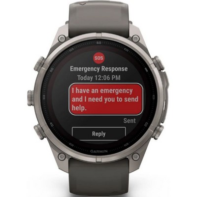 Умные часы Garmin Fenix 9 Pro inReach 47mm Solar Sapphire Titanium with Pebble Gray/Silver Gray Silicone Band (010-04338-01) - фото 61369