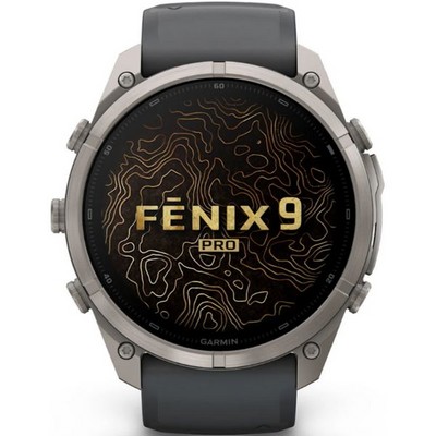 Умные часы Garmin Fenix 9 Pro inReach 51mm Amoled Sapphire Titanium with Graphite/Black Silicone Band (010-04337-21) - фото 61385
