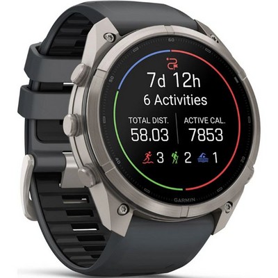 Умные часы Garmin Fenix 9 Pro inReach 51mm Amoled Sapphire Titanium with Graphite/Black Silicone Band (010-04337-21) - фото 61386