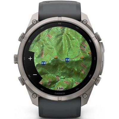 Умные часы Garmin Fenix 9 Pro inReach 51mm Amoled Sapphire Titanium with Graphite/Black Silicone Band (010-04337-21) - фото 61388