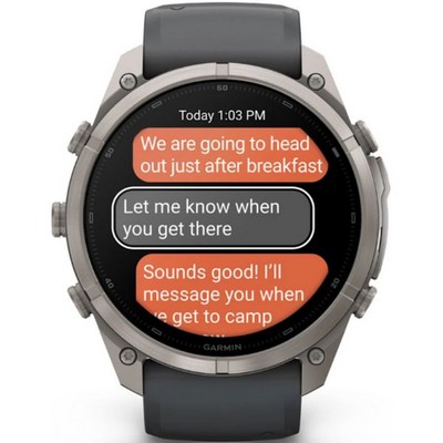 Умные часы Garmin Fenix 9 Pro inReach 51mm Amoled Sapphire Titanium with Graphite/Black Silicone Band (010-04337-21) - фото 61390