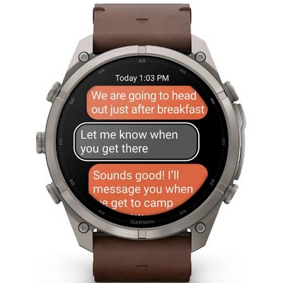 Умные часы Garmin Fenix 9 Pro inReach 51mm Amoled Sapphire Titanium with Walnut Leather Band (010-04337-41) - фото 61396
