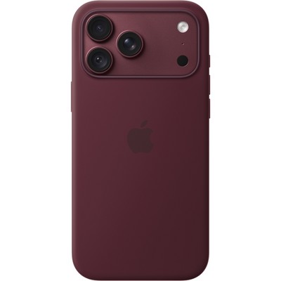 Чехол Apple iPhone 18 Pro Max Silicone Case with MagSafe Burgundy - фото 61539