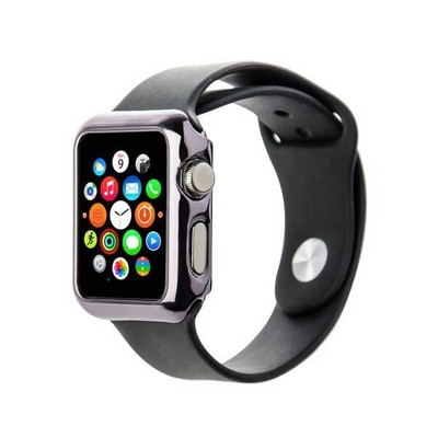 Чехол пластиковый COTECi Soft case для Apple Watch Series 1 (CS7015-GC) 38мм Графитовый - фото 8039