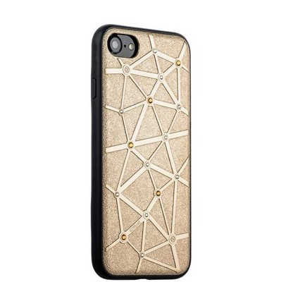 Чехол-накладка силиконовый COTECi Star Diamond Case для iPhone SE (2020г.)/ 8/ 7 (4.7) CS7032-GD Золотистый - фото 8067