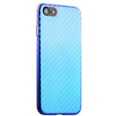 Чехол-накладка пластиковый J-case Colorful Fashion Series 0.5mm для iPhone SE (2020г.)/ 8/ 7 (4.7") Голубой оттенок - фото 8309