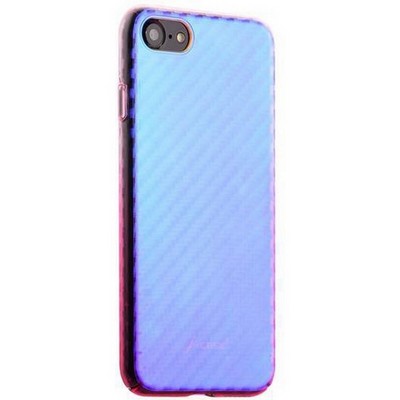 Чехол-накладка пластиковый J-case Colorful Fashion Series 0.5mm для iPhone SE (2020г.)/ 8/ 7 (4.7") Розовый оттенок - фото 8310