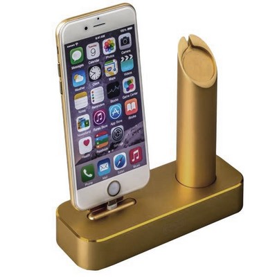 Док-станция COTECi Base1 Charging Cradle для Apple Watch & iPhone X/ 8 Plus/ 8/ SE/ iPod stand CS2045-CEG Gold - Золото - фото 4914