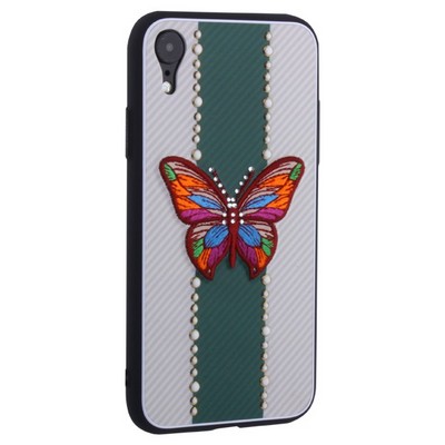 Накладка силиконовая TOTU Butterfly Love Series -019 для iPhone XR (6.1") Бабочка Green - фото 8915